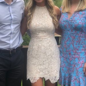 White/Cream dress in size small, worn once